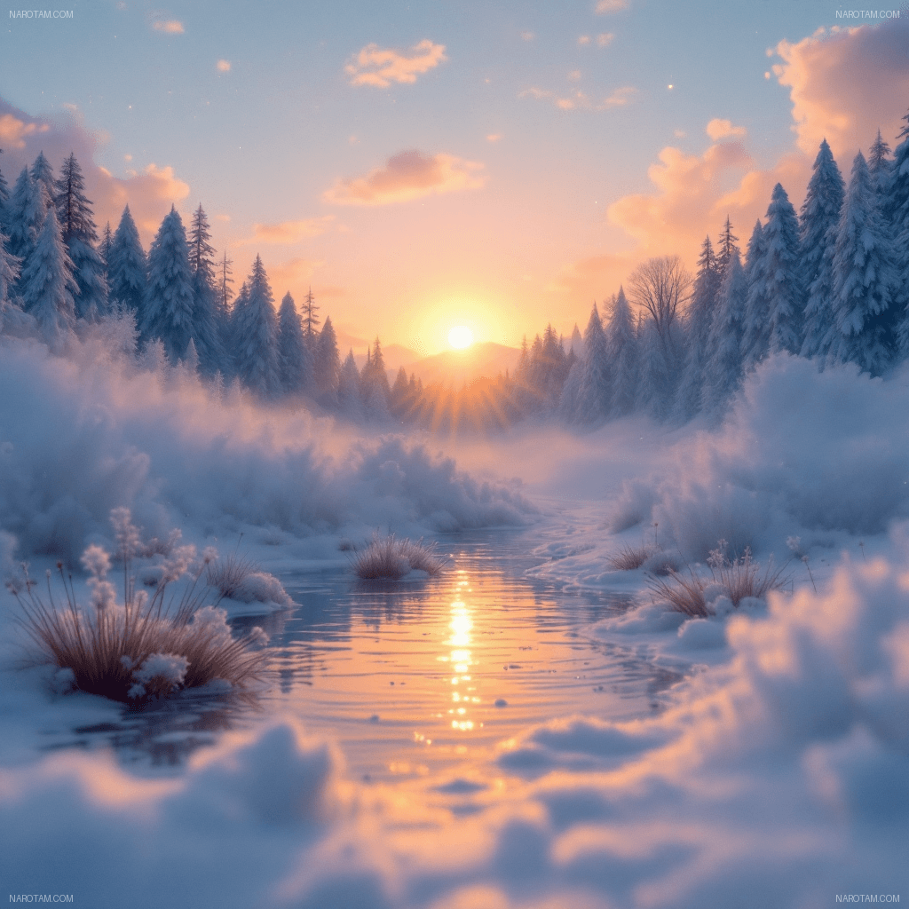 Winter's Tranquil Dawn